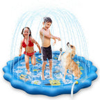 68" Inflatable Blow Up Pool Sprinkler Splash Pad For Kids