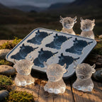 6‑Cavity Mini Highland Cow 3D Ice & Dessert Mold