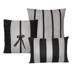 7 Piece Microfiber Ruffle and Patchwork Comforter Set