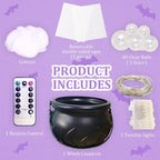DIY Bubbling Indoor Halloween Witch Cauldron