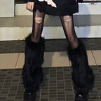 Winter Faux Fur Leg Warmer Boots Cover