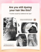 3-in-1 herbal hair coloring comb | Easy hair coloring at home with built-in brush