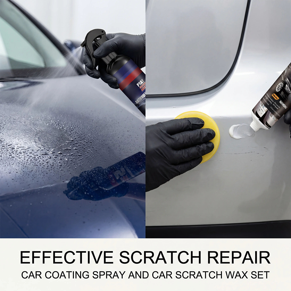 Car scratch repair wax, car paint protection polishing scratch remover & surface care cleaner