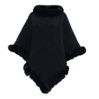Faux Fur Shawl Cloak for Women
