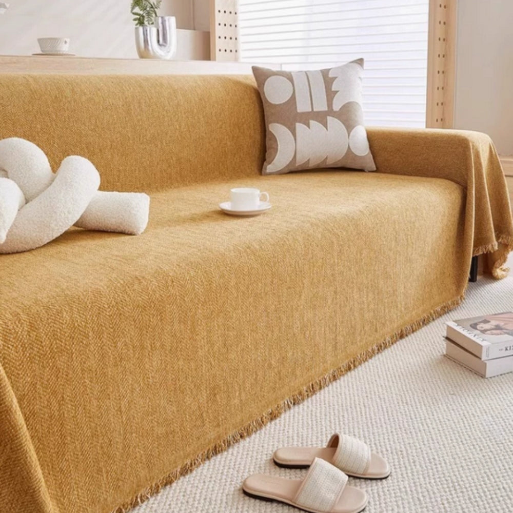 Textured Minimalist Sofa Cover