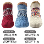 Knitted Slipper Socks with Fleece Lining