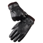 Touch Screen Men's Leather Gloves for Winter