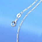 Exquisite Copper Necklace Chain, 16–30in Adjustable, 925 Silver Plated