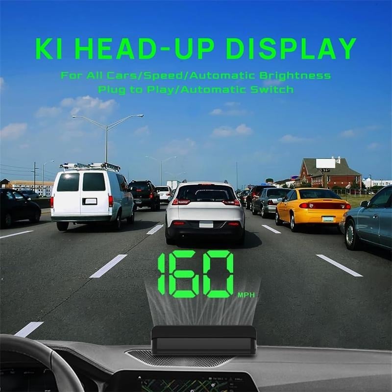 Head-Up Display Car GPS Digital Speedometer – HUD for Cars, Trucks & Motorcycles