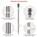 6Ft Stainless Steel Wall Mounted Flag Pole