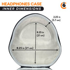 CentralSound Hard Cover Carrying Case for Apple AirPods Max Headphones Black