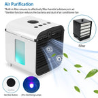 7-Color Change Portable Mini Air Conditioner Cooling Fan