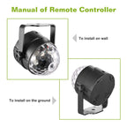 7 Colors Sound Activated Party Lights with Remote Control