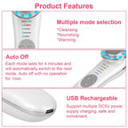 7-in-1 Facial Massager Ultrasonic High Frequency Face Lifting Machine