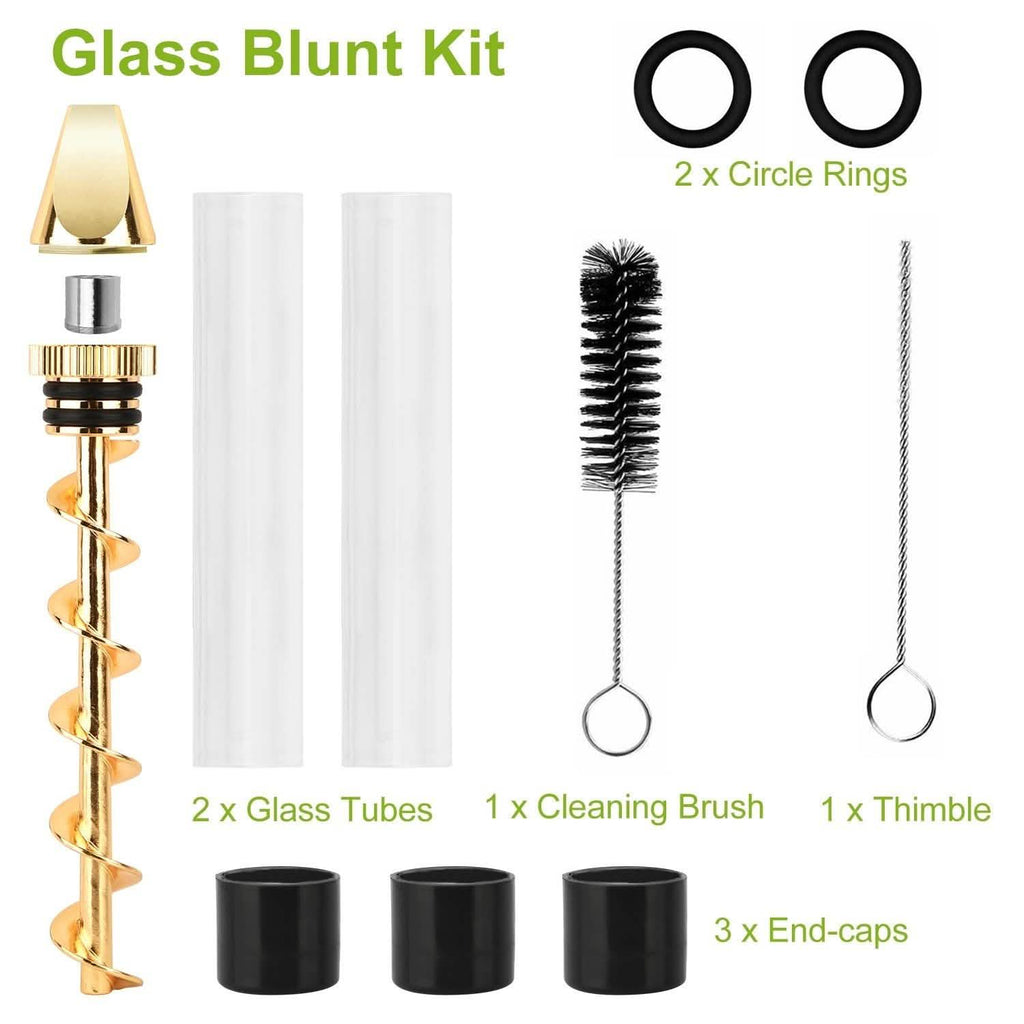 7-in-1 Grinder Blunt Kit with Smoking Metal Tip Cleaning Brush