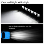 7" LED Light Bar Single Row Offroad Spot Lights