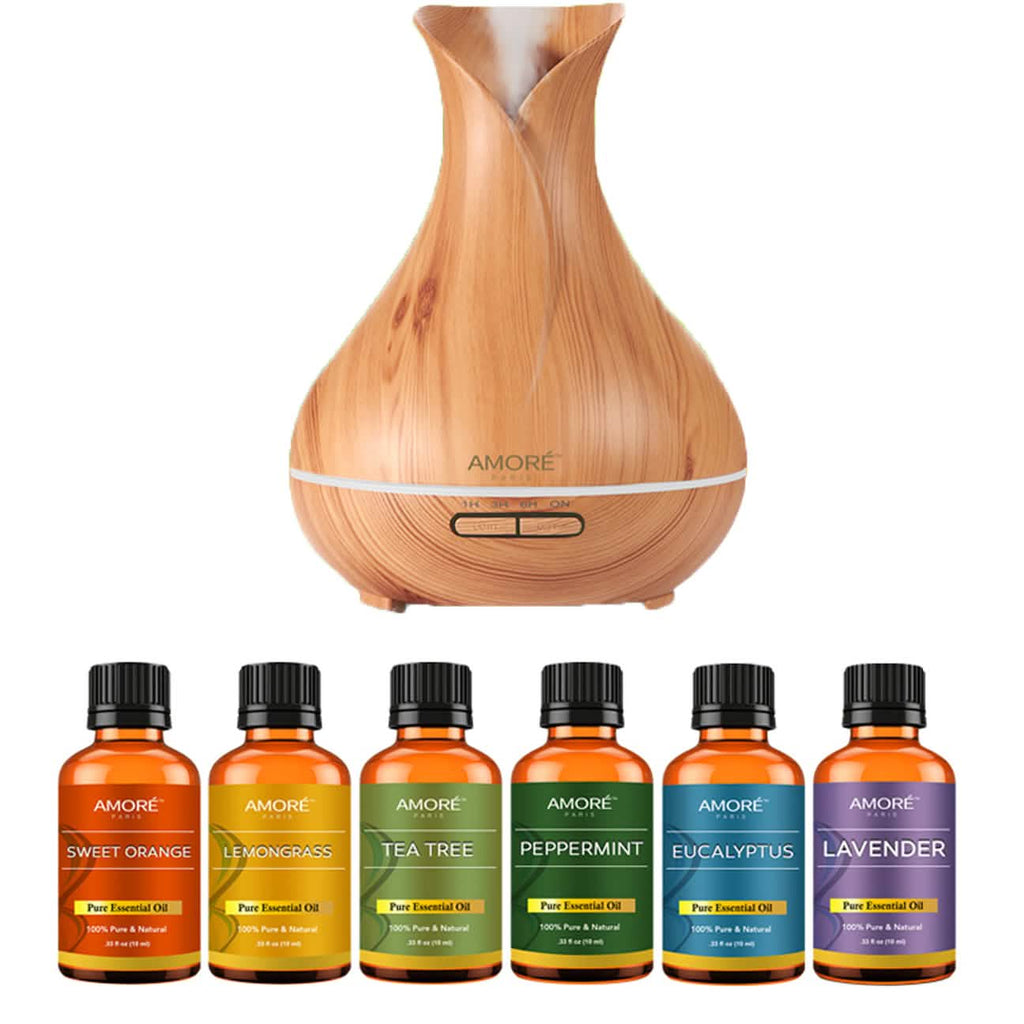 7-Pack: Ultrasonic Diffuser With Essential Oil