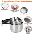 7-Piece: Stainless Steel Measuring Cups