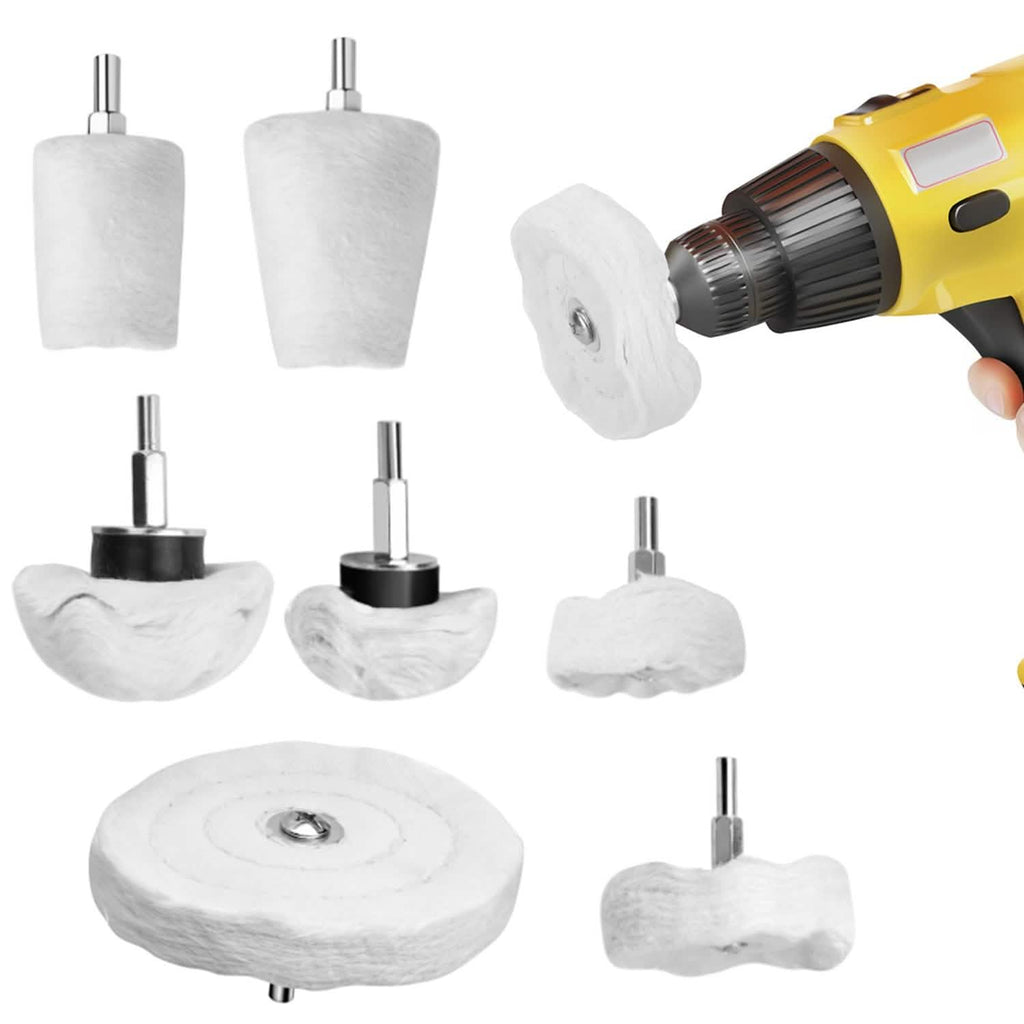 7-Pieces Set: Wheels Polishing Pads Car Buffing
