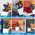 700W Electric Paint Sprayer Handheld HVLP Spray Painter