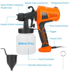 700W Electric Paint Sprayer Handheld with 3 Spray Patterns 800ml