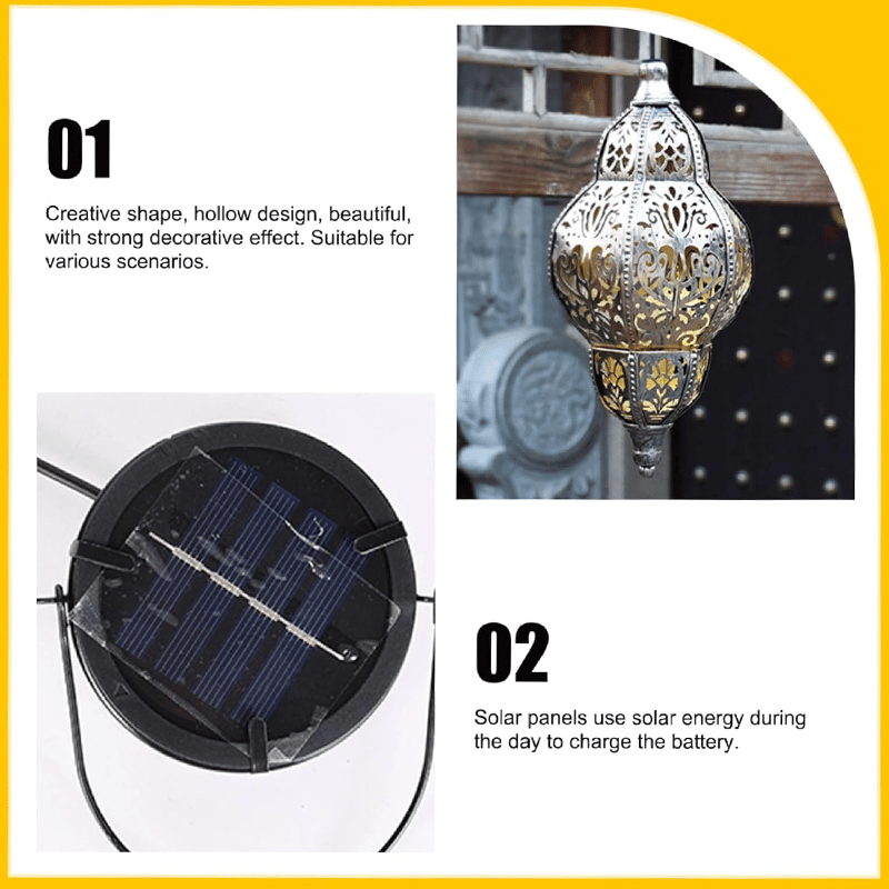 Baroque Style Solar Garden Lantern – Vintage Outdoor Light for Patio, Yard and Pathway Decor