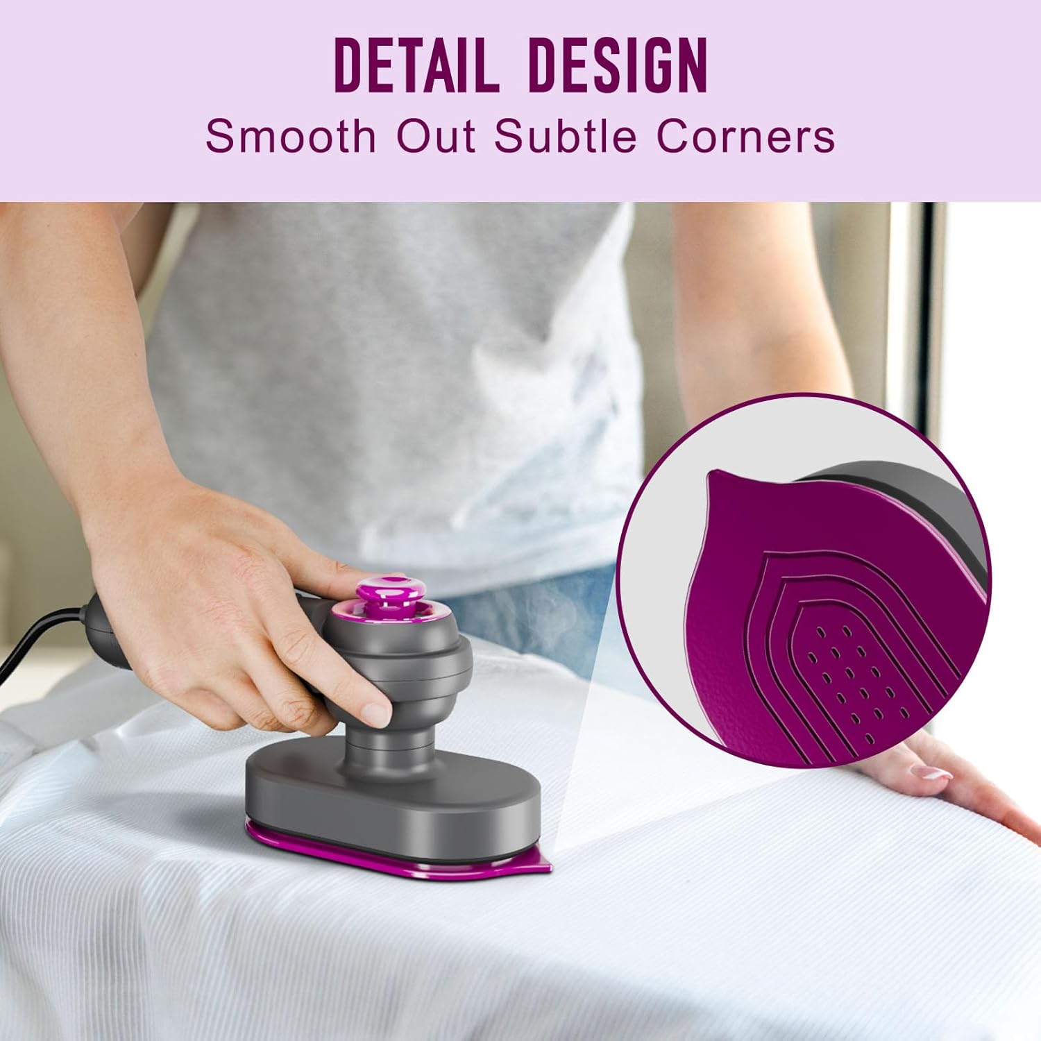 Portable Mini Steam Iron for Clothes Foldable Handheld Electric Ironer Wet Dry Garment Steamer Ironing Machine Travel Home Appli