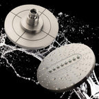 Bright Showers 6.3" 2-Spray Rainfall Shower Head with Adjustable Angles
