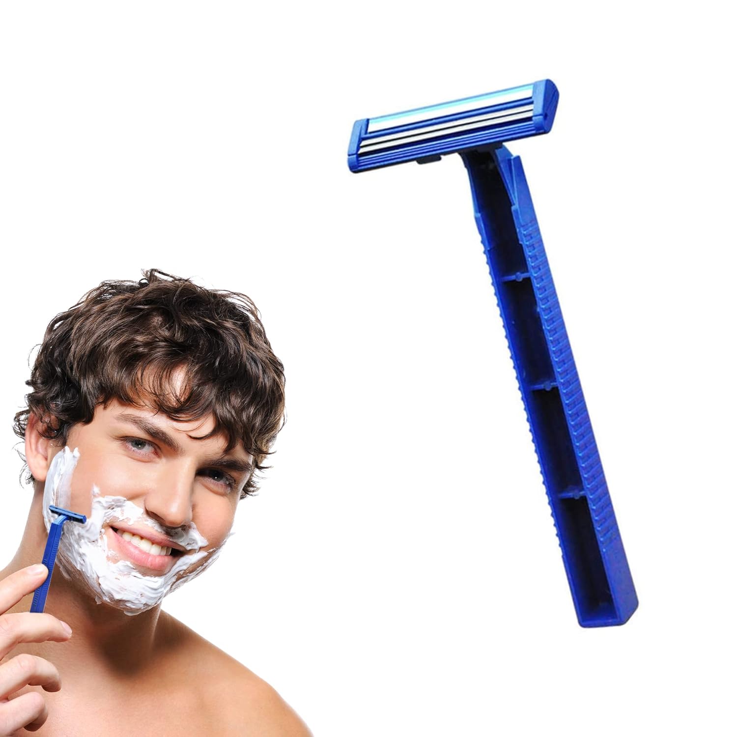 50 Pack Disposable Razors Shaving Razor, Twin Blade