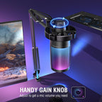 Gaming PC Microphone Podcast Condenser Mic