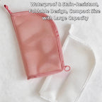 Free-Standing Clear Hanging Toiletry Bag, Foldable Waterproof EVA Cosmetic Organizer