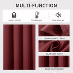 2-Pack Solid Thermal Blackout Curtain Panels - 55" x 84"
