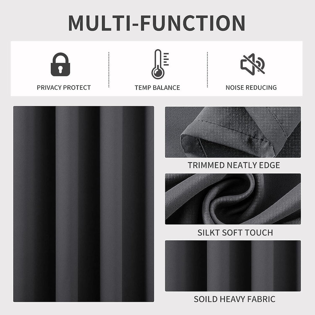 2-Pack Solid Thermal Blackout Curtain Panels - 55" x 84"