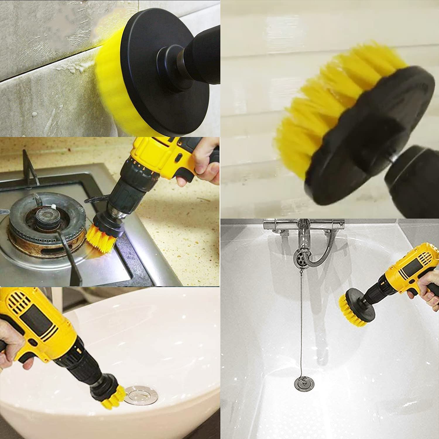 Drill Brush Pad Sponge Kit