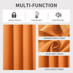 2-Pack Solid Thermal Blackout Curtain Panels - 55" x 84"