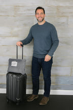 Comfort Fly Travel Blanket & Pillow – 2-in-1 Micro Plush Airplane Blanket with Carry Case (40" x 70")