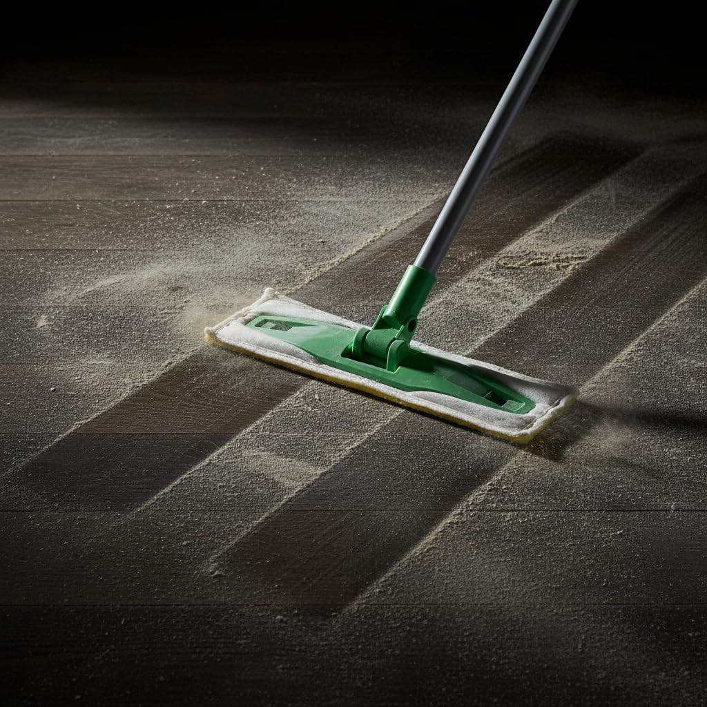 2-in-1 Dry & Wet Sweeper Mop Set with Handle – Reusable Floor Cleaning System for Hardwood, Tile & Laminate