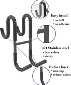 Rust-Resistant Door Mount Shower Hook – Strong Multifunctional Hanging Hook