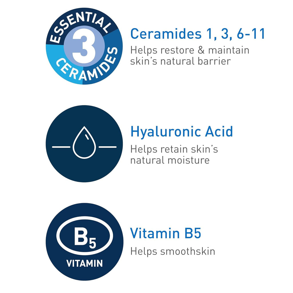 2 Pack Cerave Hyaluronic Acid Serum for Face with Vitamin B5 and Ceramides, Hydrating Face Serum