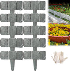 Imitation Stone Garden Fence - DIY Garden Edging Border