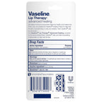 Vaseline Lip Therapy Advanced Healing Lip Balm Tube 3-Pack – White Petroleum Lip Protectant, 0.35 Oz Ea