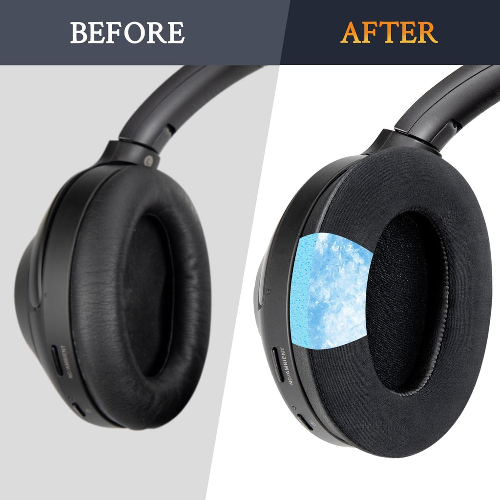 CS Upgraded Replacement Ear Pad Cushions for Sony WH-1000XM3 Headphones | Cooling Gel