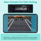 720P Dual Dash Car Camera Recorder with Motion Detection Light