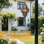 Baroque Style Solar Garden Lantern – Vintage Outdoor Light for Patio, Yard and Pathway Decor
