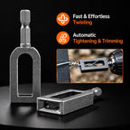 Drill‑Mounted Steel Wire Twisting Tool with Auto Trimming Function