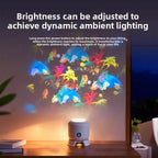 Dynamic Rotating LED Pattern Projection Desk Lamp