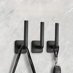 4-Pack: Adhesive Toilet Paper Holder, Wall Mount, White & Black