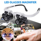 LED Glasses Magnifier 8x 15x 23x