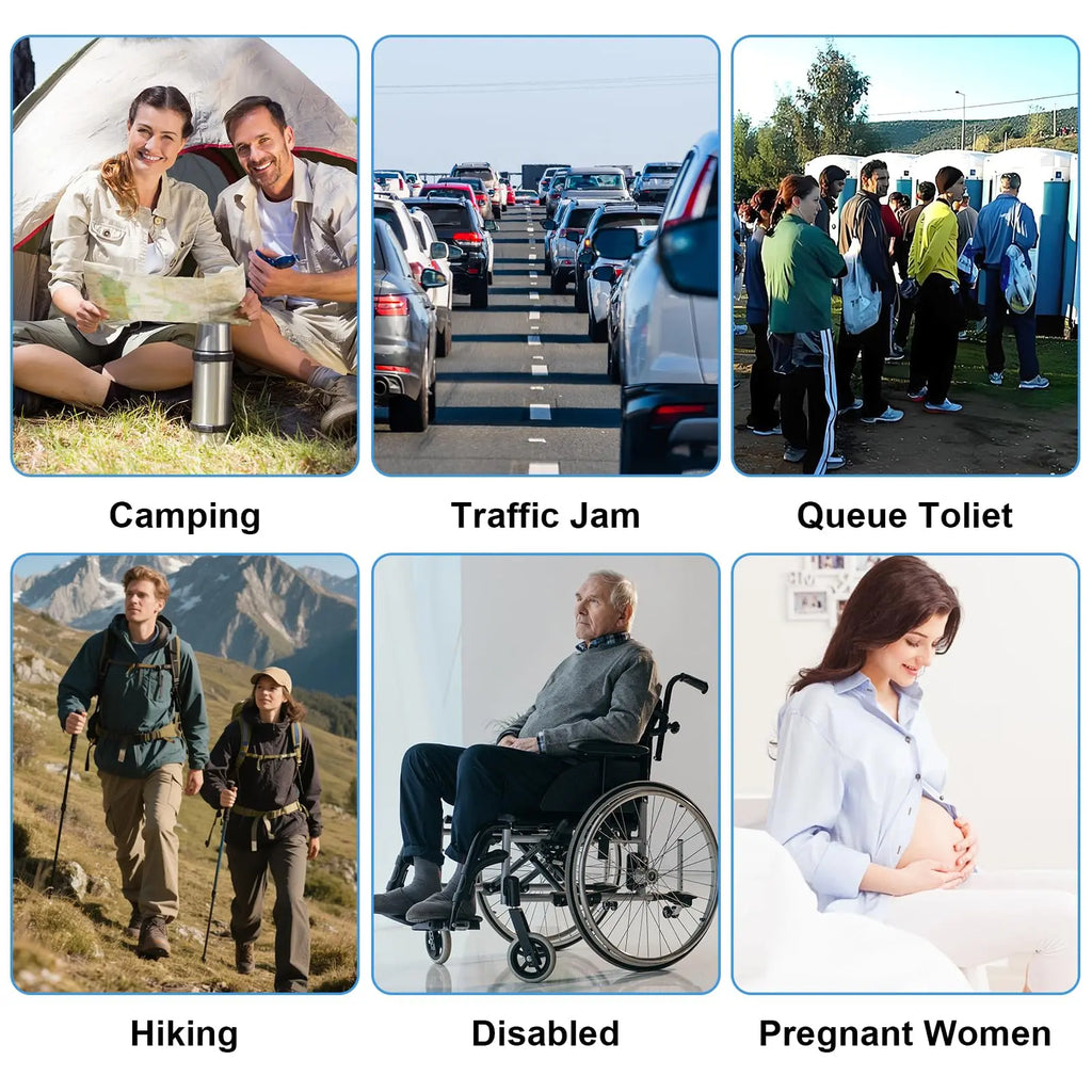 750ML Portable Urinal Bottle – Foldable Emergency Toilet for Travel & Camping