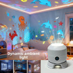 Dynamic Rotating LED Pattern Projection Desk Lamp
